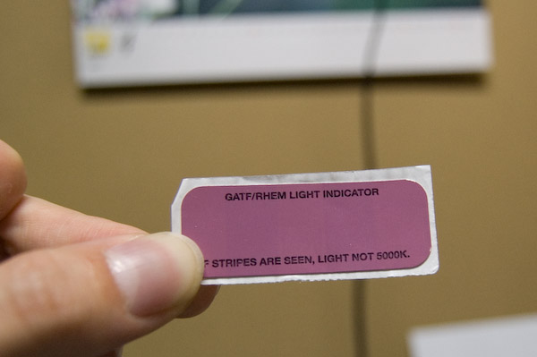 フルスペクトルランプのトルーライト 色評価蛍光灯